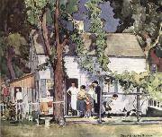 John Alonzo Williams Home Sweet Home oil painting artist
